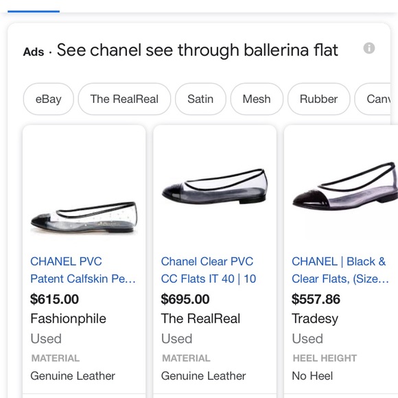 Chanel clear PVC flats - Picture 5 of 5